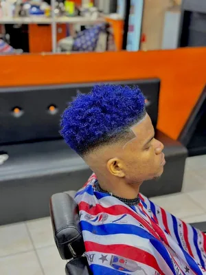 Teinture bleu