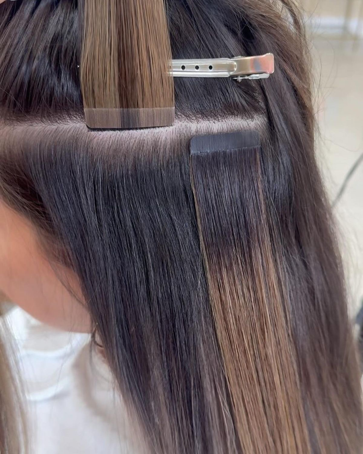 Extension de cheveux tape-in